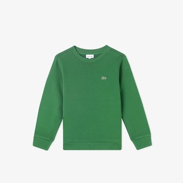  Lacoste Çocuk Bisiklet Yaka Yeşil Sweatshirt