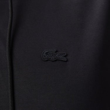  Lacoste Kadın Relaxed Fit Kapüşonlu Siyah Sweatshirt