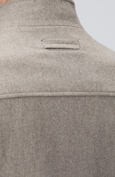  Network Erkek Bej Yün Coat Ceket