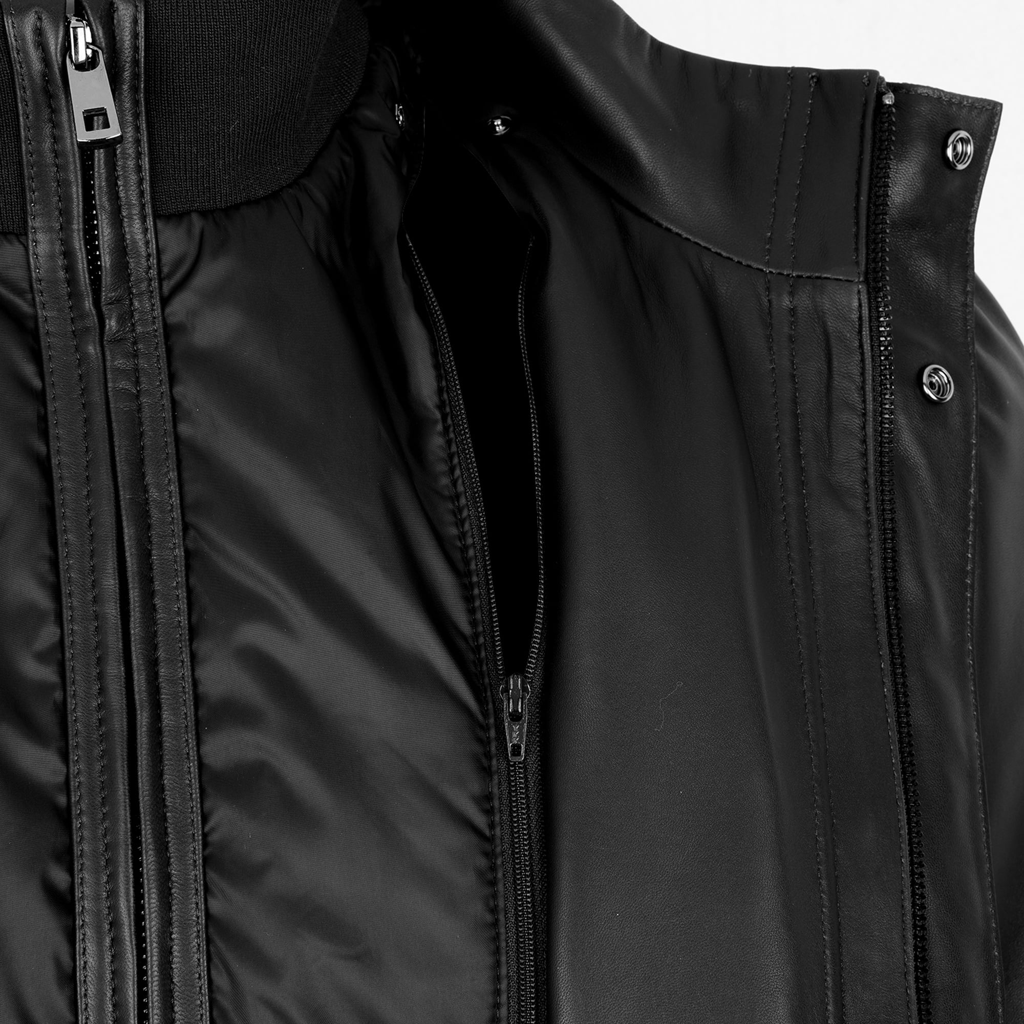 Adahy Siyah Erkek Deri Mont