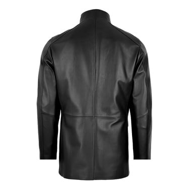  Adahy Siyah Erkek Deri Mont