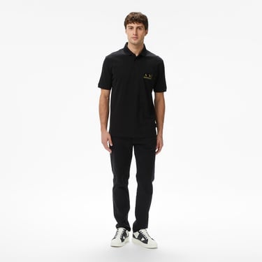  Armani Exchange Erkek Siyah / Altın Polo