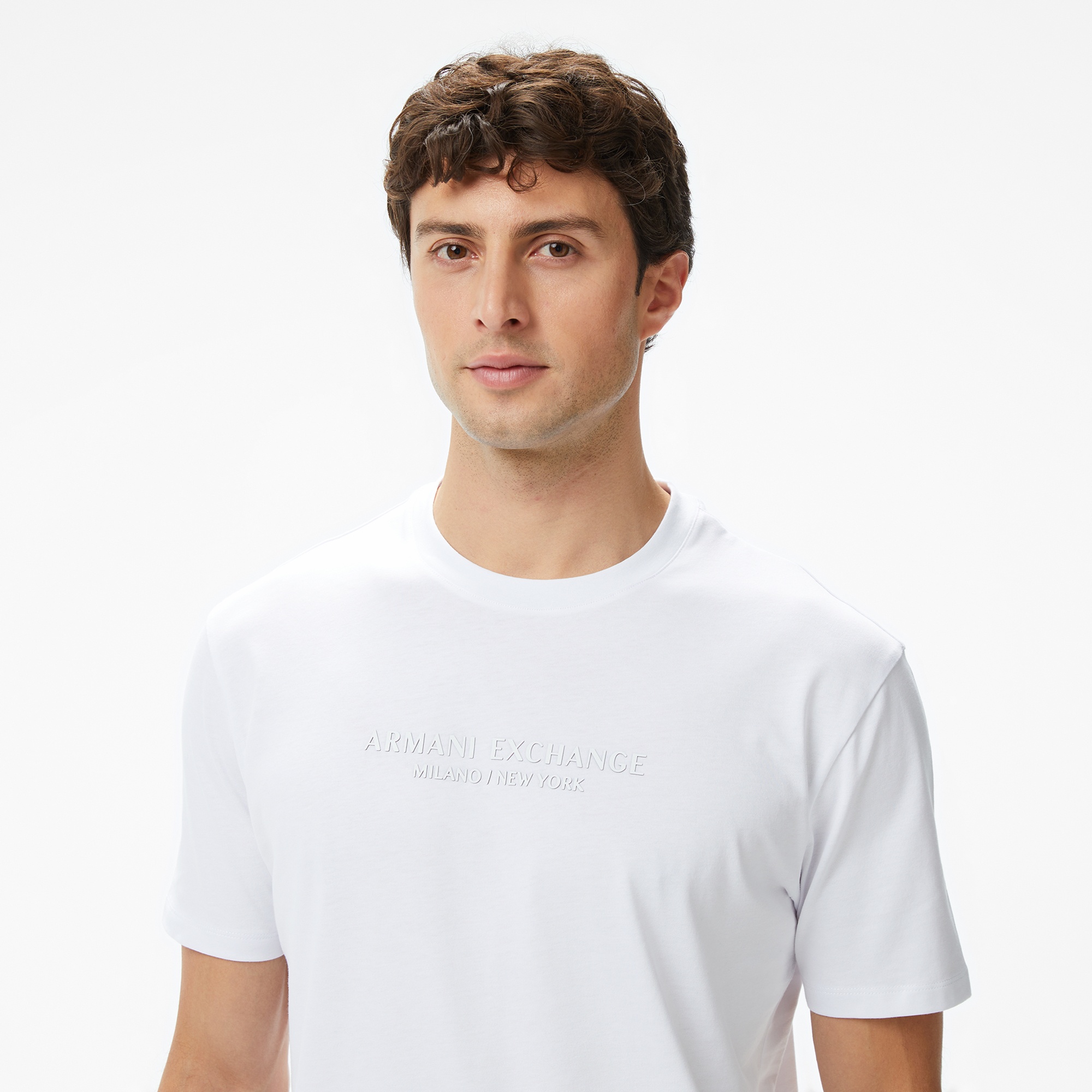 Armani Exchange Erkek Beyaz T-Shirt