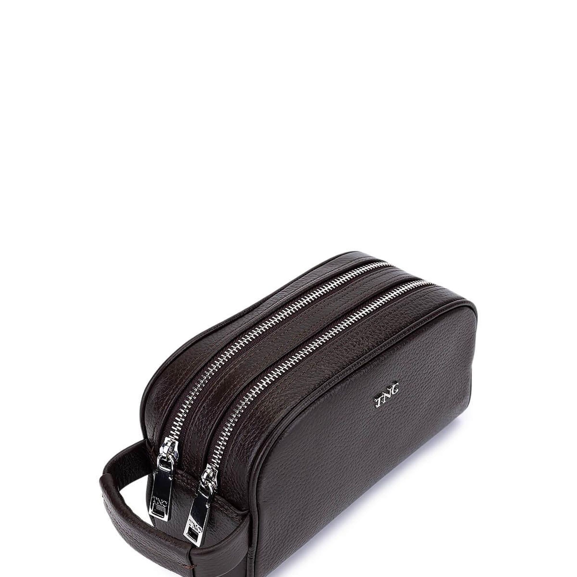 Tamer Tanca Erkek Hakiki Deri Kahverengi El Çantası