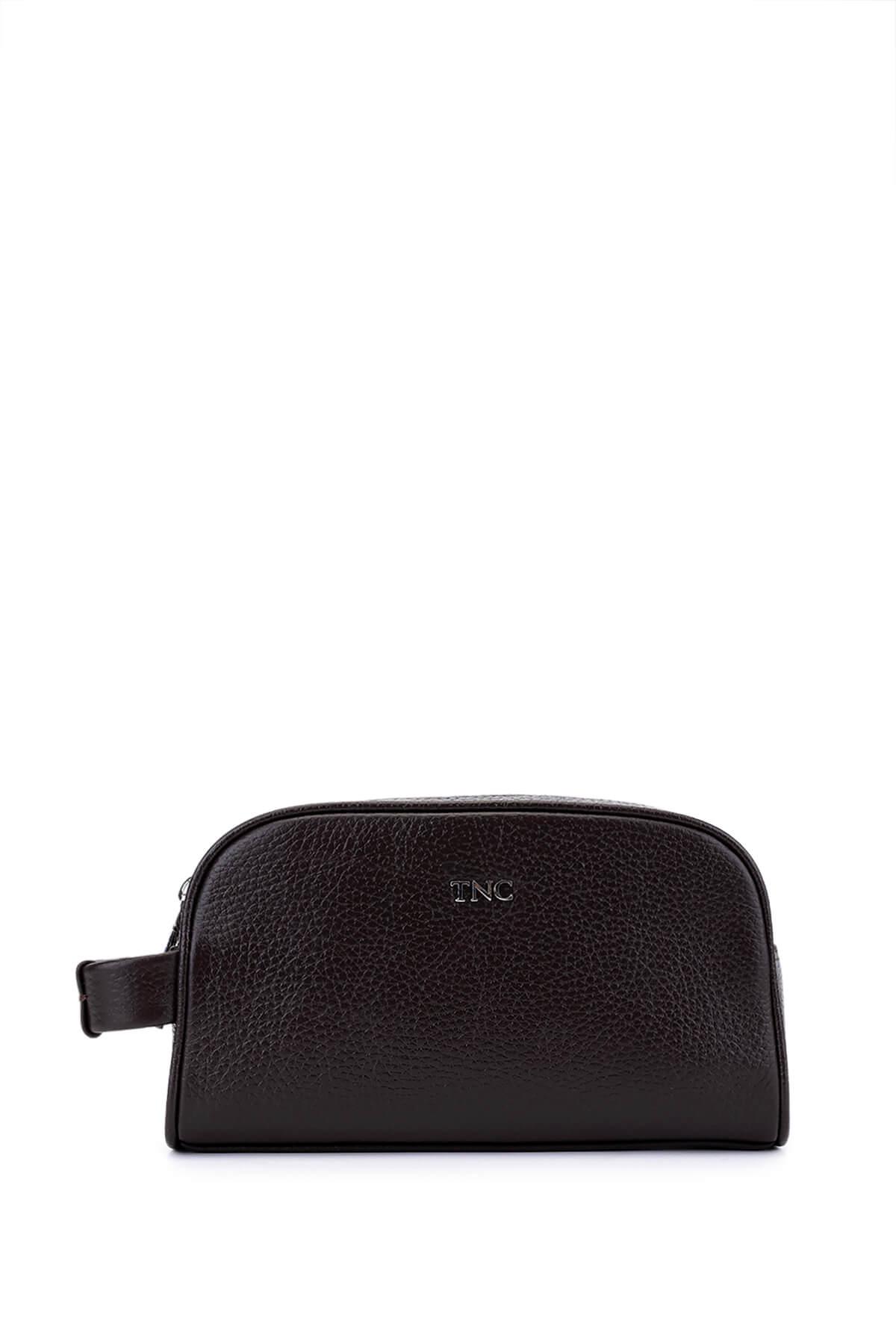  Tamer Tanca Erkek Hakiki Deri Kahverengi El Çantası