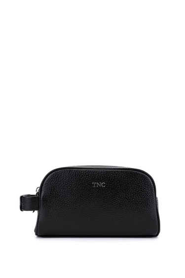  Tamer Tanca Erkek Hakiki Deri Siyah Floter El Çantası