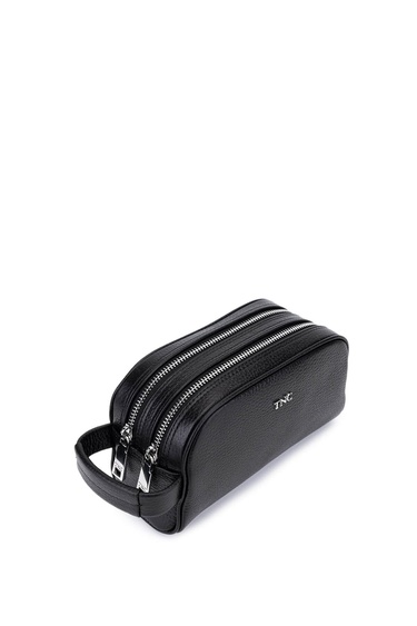  Tamer Tanca Erkek Hakiki Deri Siyah Floter El Çantası