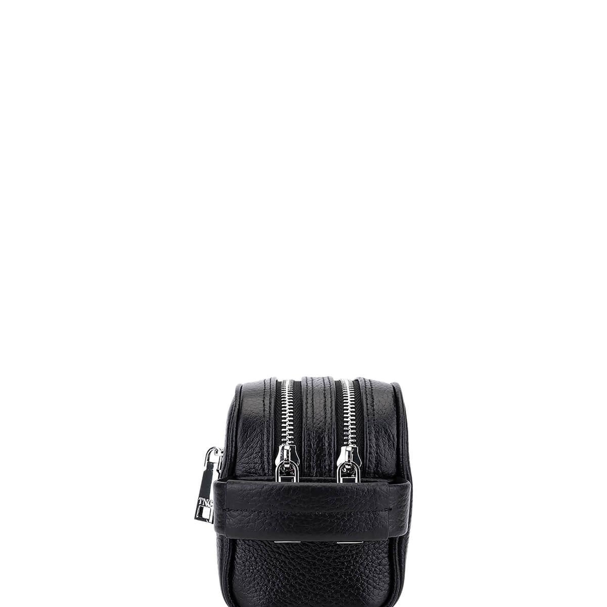 Tamer Tanca Erkek Hakiki Deri Siyah Floter El Çantası