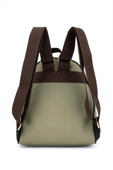  Tamer Tanca Kadın Suni Deri Yeşil Sırt Çantası