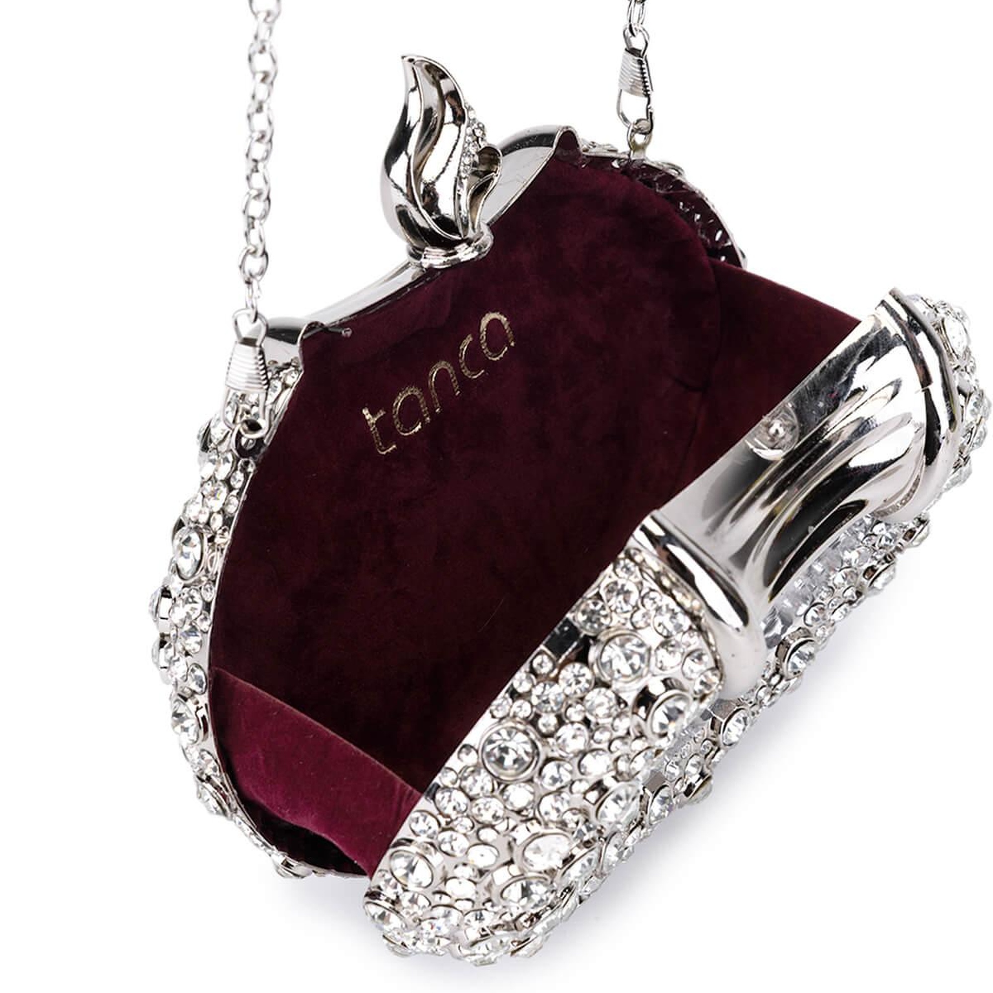 Tamer Tanca Kadın Vegan Gri Abiye Çanta