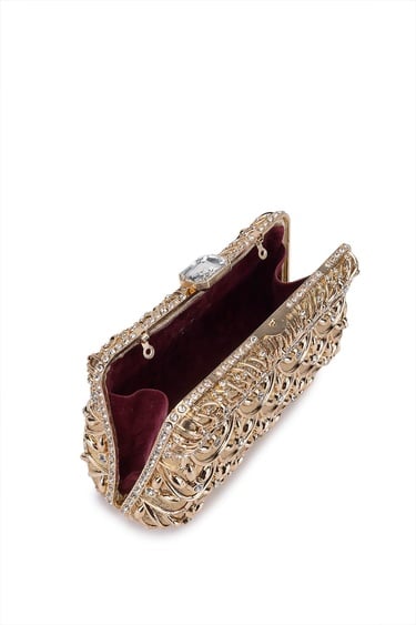  Tamer Tanca Kadın Vegan Sarı Abiye Çanta