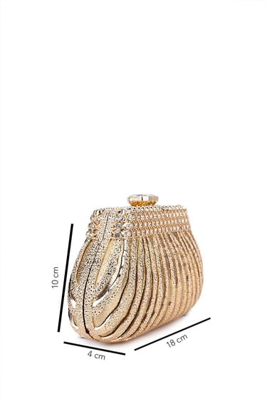  Tamer Tanca Kadın Vegan Sarı Abiye Çanta