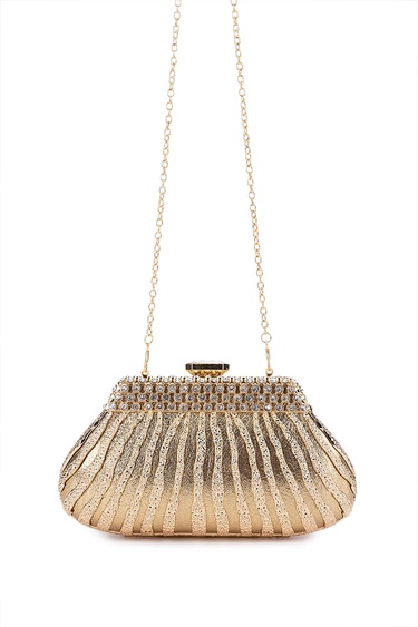  Tamer Tanca Kadın Vegan Sarı Abiye Çanta