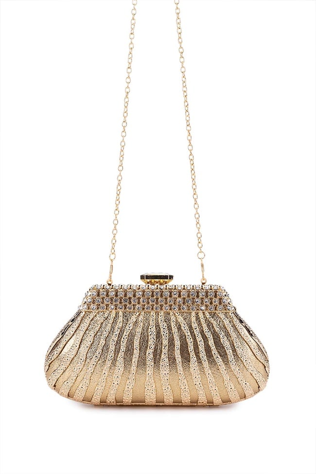  Tamer Tanca Kadın Vegan Sarı Abiye Çanta