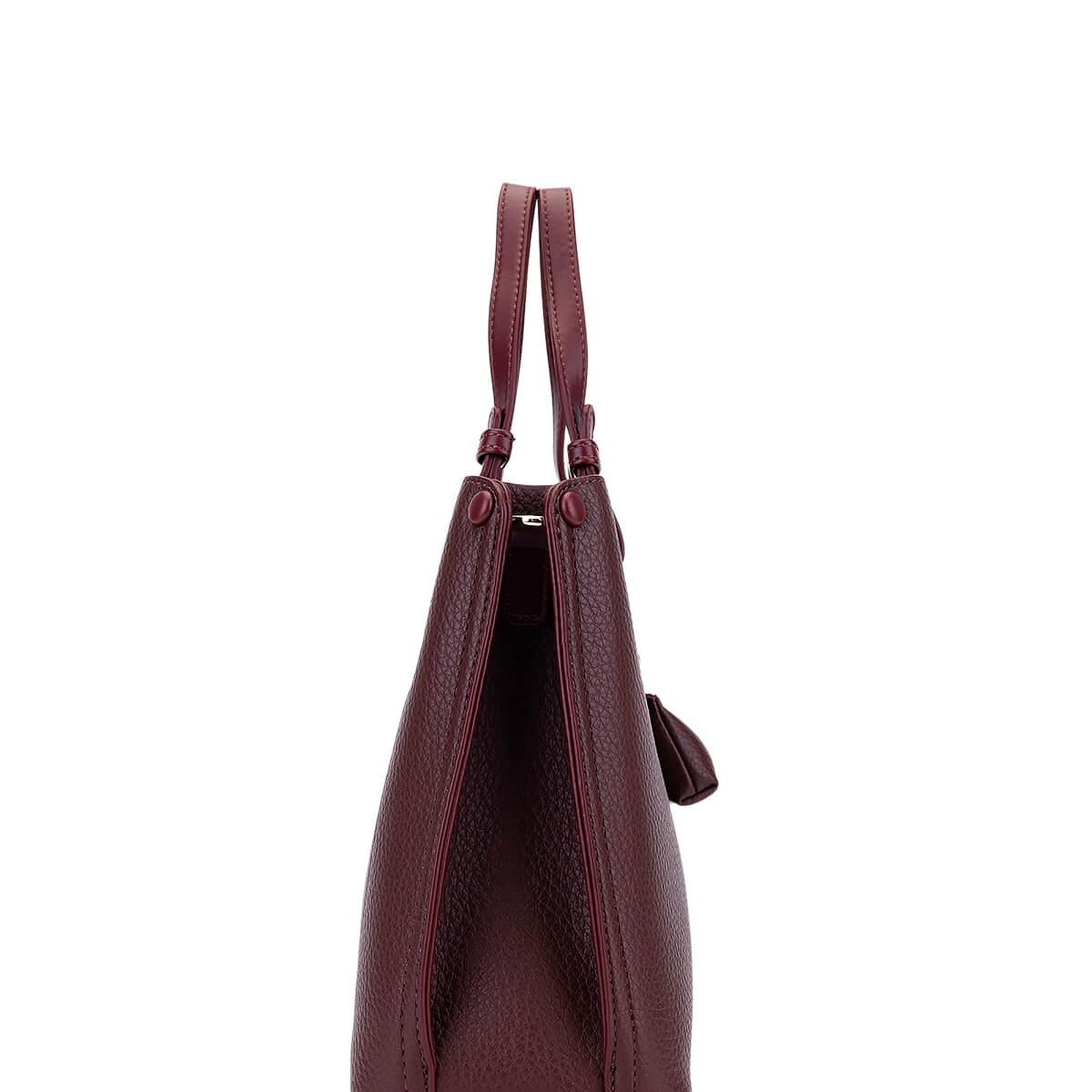 Tamer Tanca Kadın Suni Deri Bordo Omuz Çanta