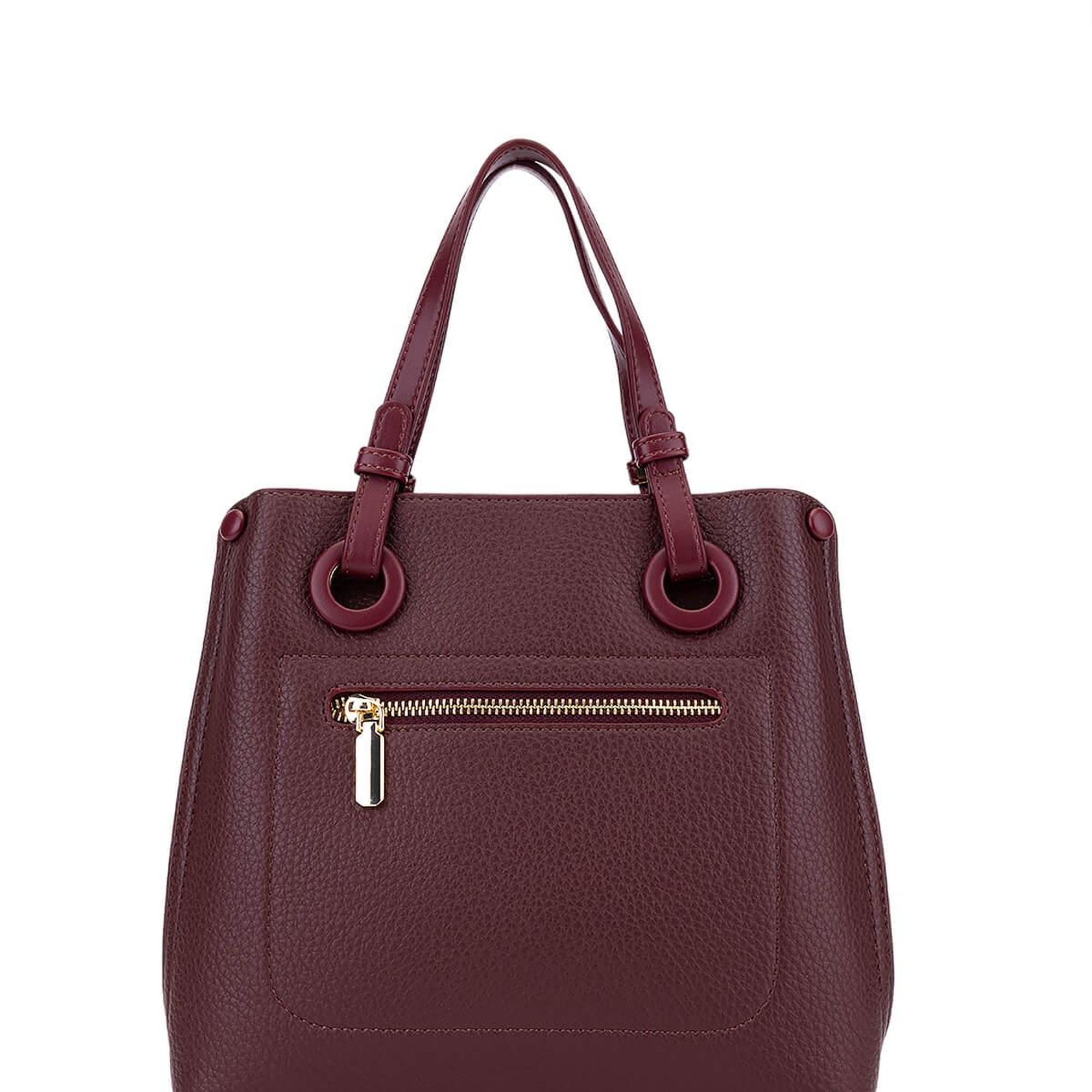 Tamer Tanca Kadın Suni Deri Bordo Omuz Çanta