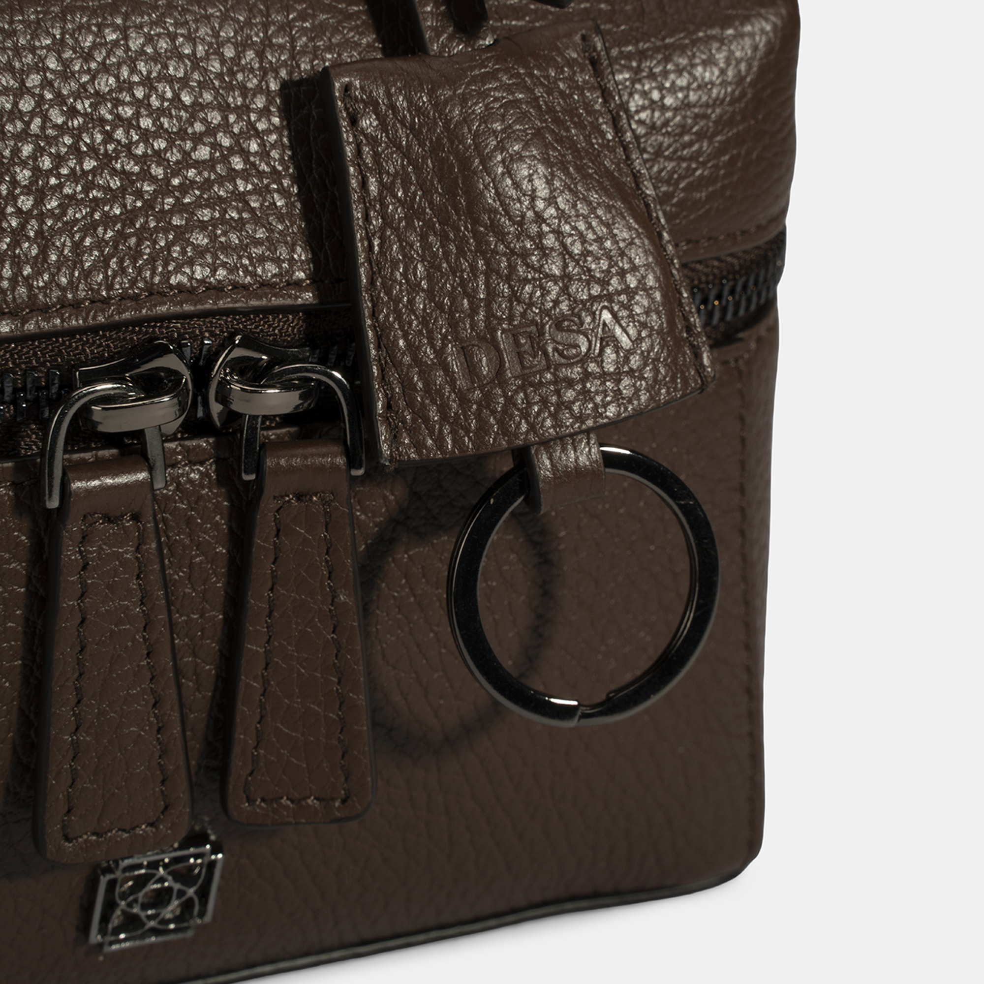 Kadın Koyu Kahve Omuz Askılı Mini Deri El Çantası