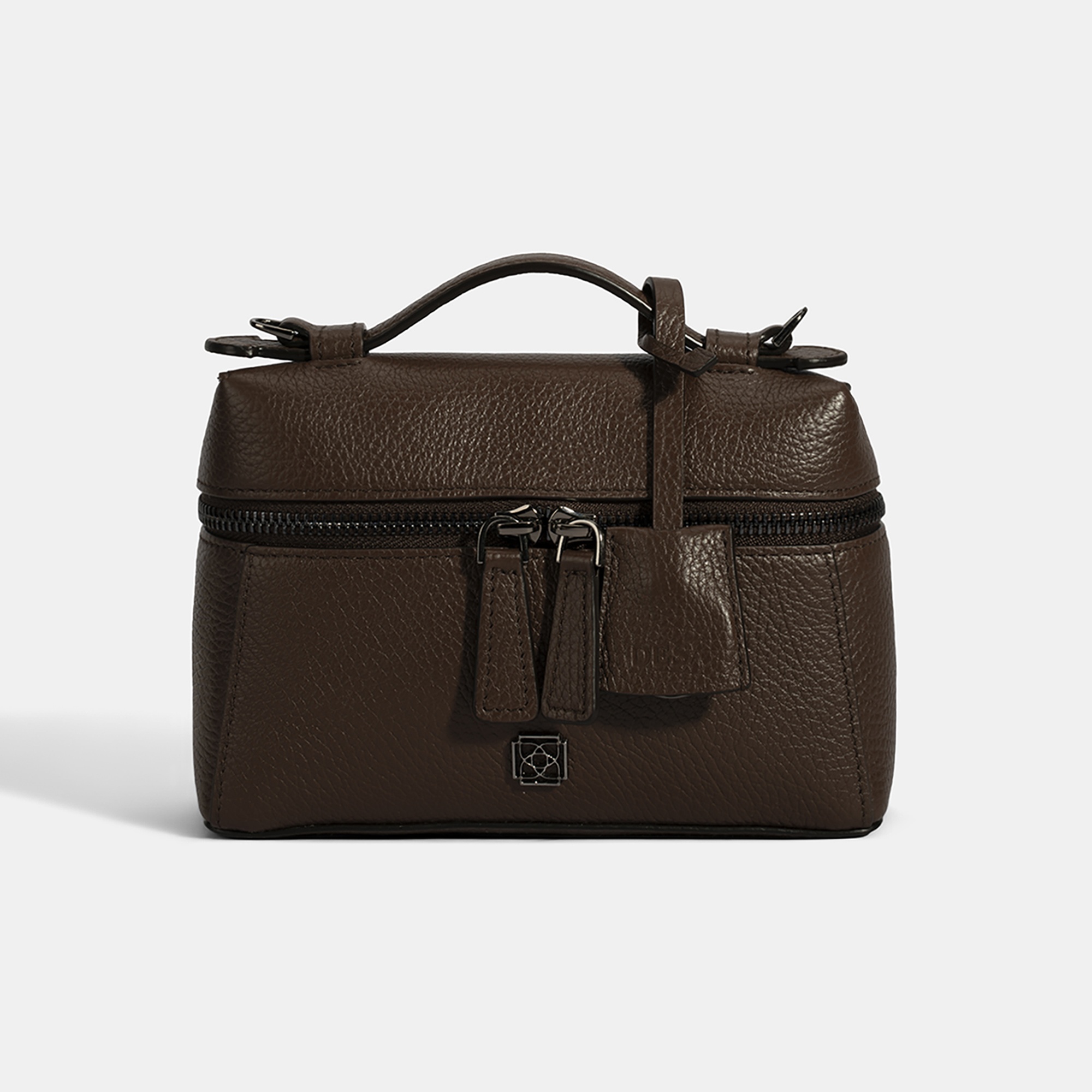 Kadın Koyu Kahve Omuz Askılı Mini Deri El Çantası