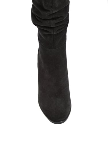  Divarese Kadın Siyah Büzgülü Çizme