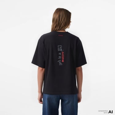  UNITED4 x Monkey Project Dj Unisex Siyah T-Shirt