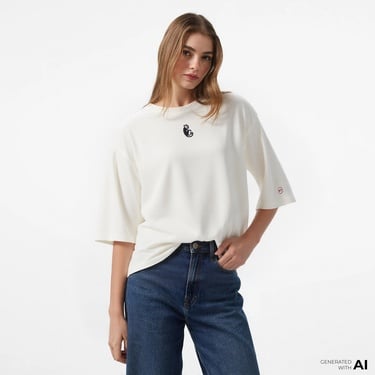  UNITED4 x Monkey Project Where Is The After Party Unisex Beyaz T-Shirt