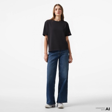  UNITED4 x Monkey Project 7 Rules Unisex Siyah T-Shirt