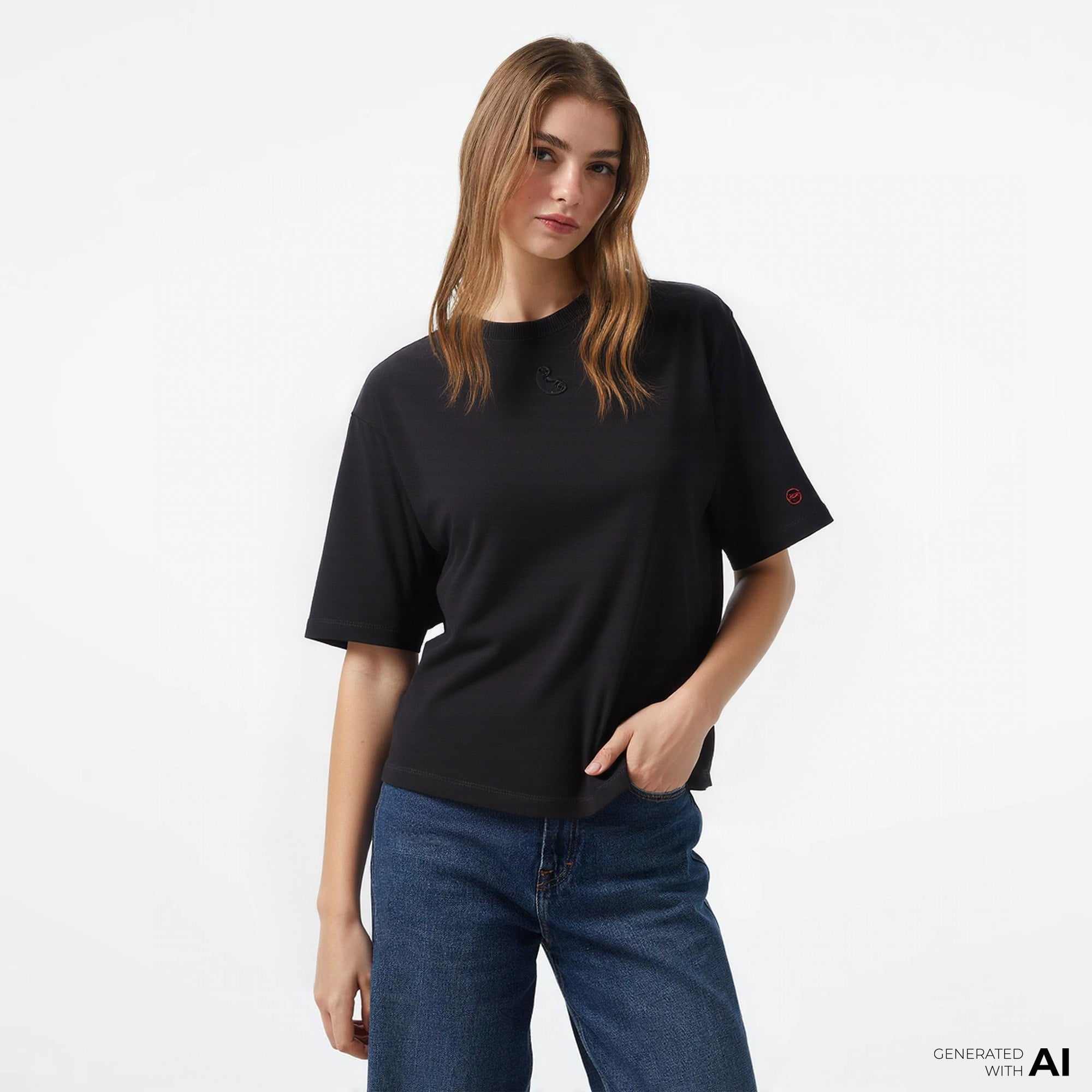 UNITED4 x Monkey Project 7 Rules Unisex Siyah T-Shirt