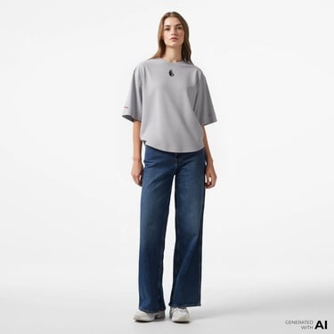  UNITED4 x Monkey Project We Are Family Unisex Gri T-Shirt