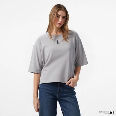  UNITED4 x Monkey Project Where Is The After Party  Unisex Gri T-Shirt