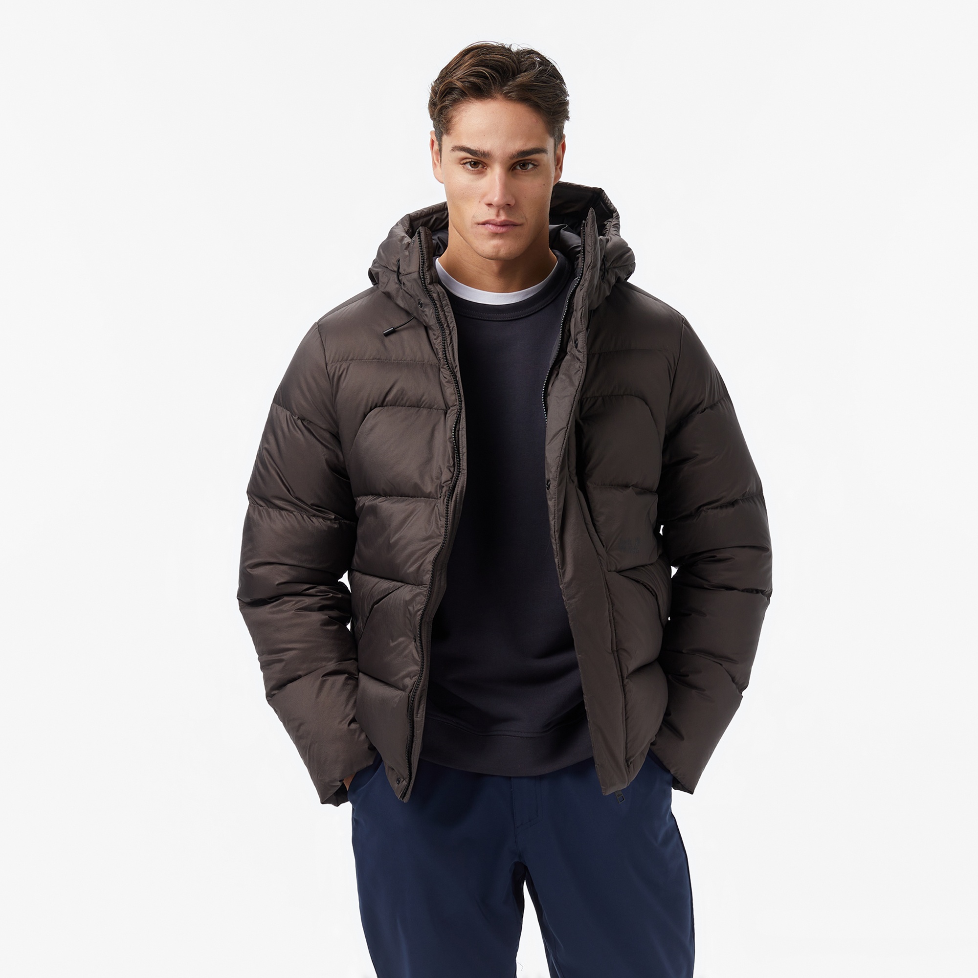 Jack Wolfskin icy Hill Rds Erkek Kahverengi Outdoor Ceket