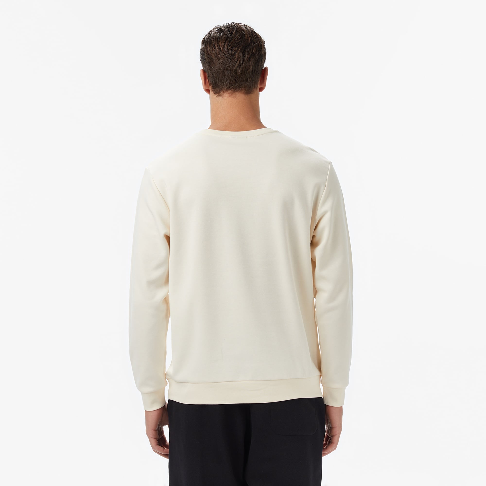 Columbia Cs0382 Csc Gem Label Crewneck Erkek Krem Sweatshirt