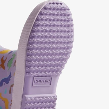  Hunter Originals Wellington Dinosaur Çocuk Mor Bot