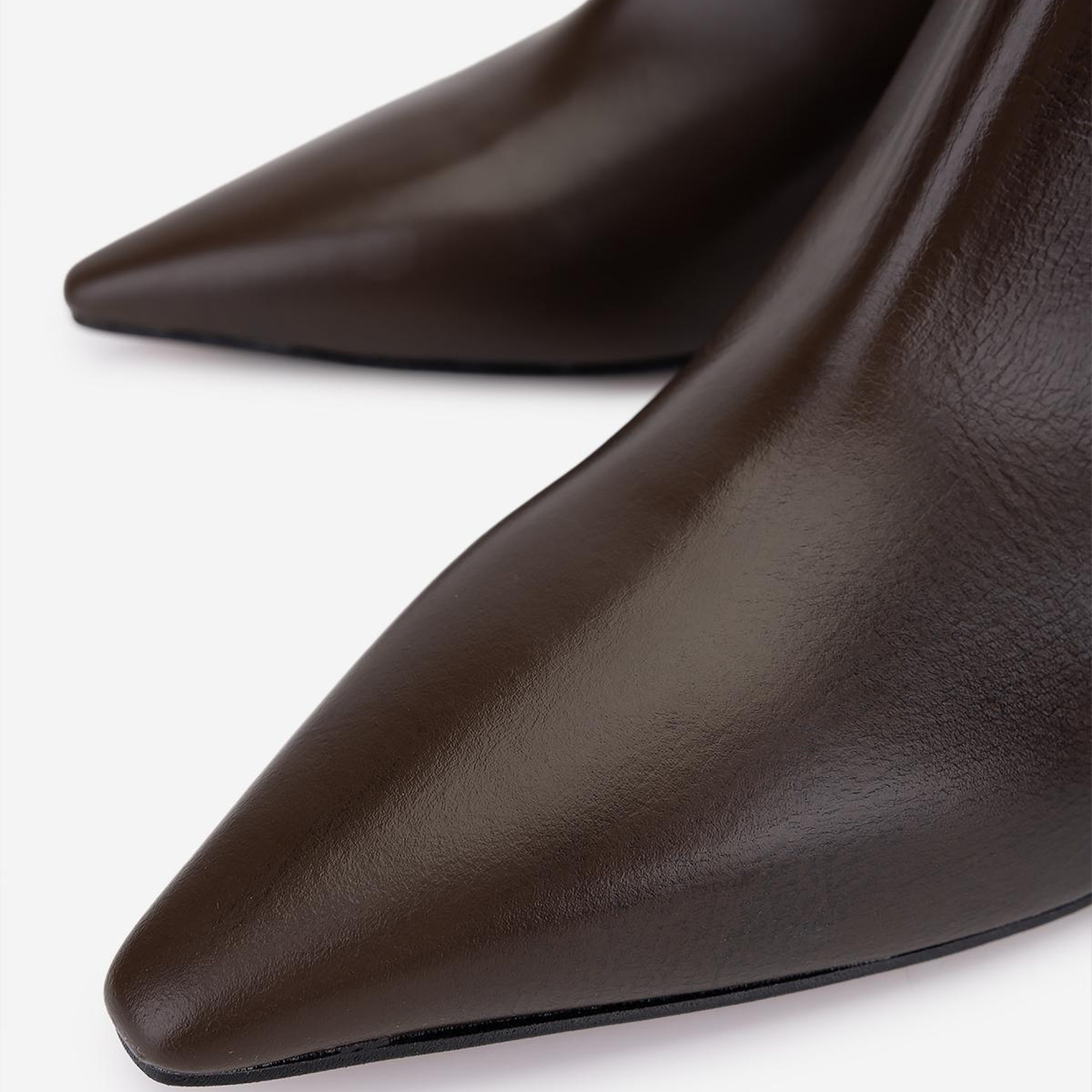 Valmenti Kadın Hakiki Deri Kahverengi Topuklu Bot