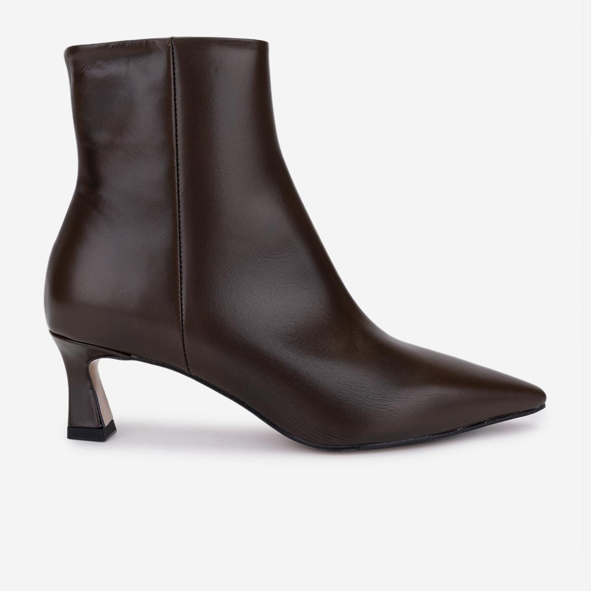 Valmenti Kadın Hakiki Deri Kahverengi Topuklu Bot