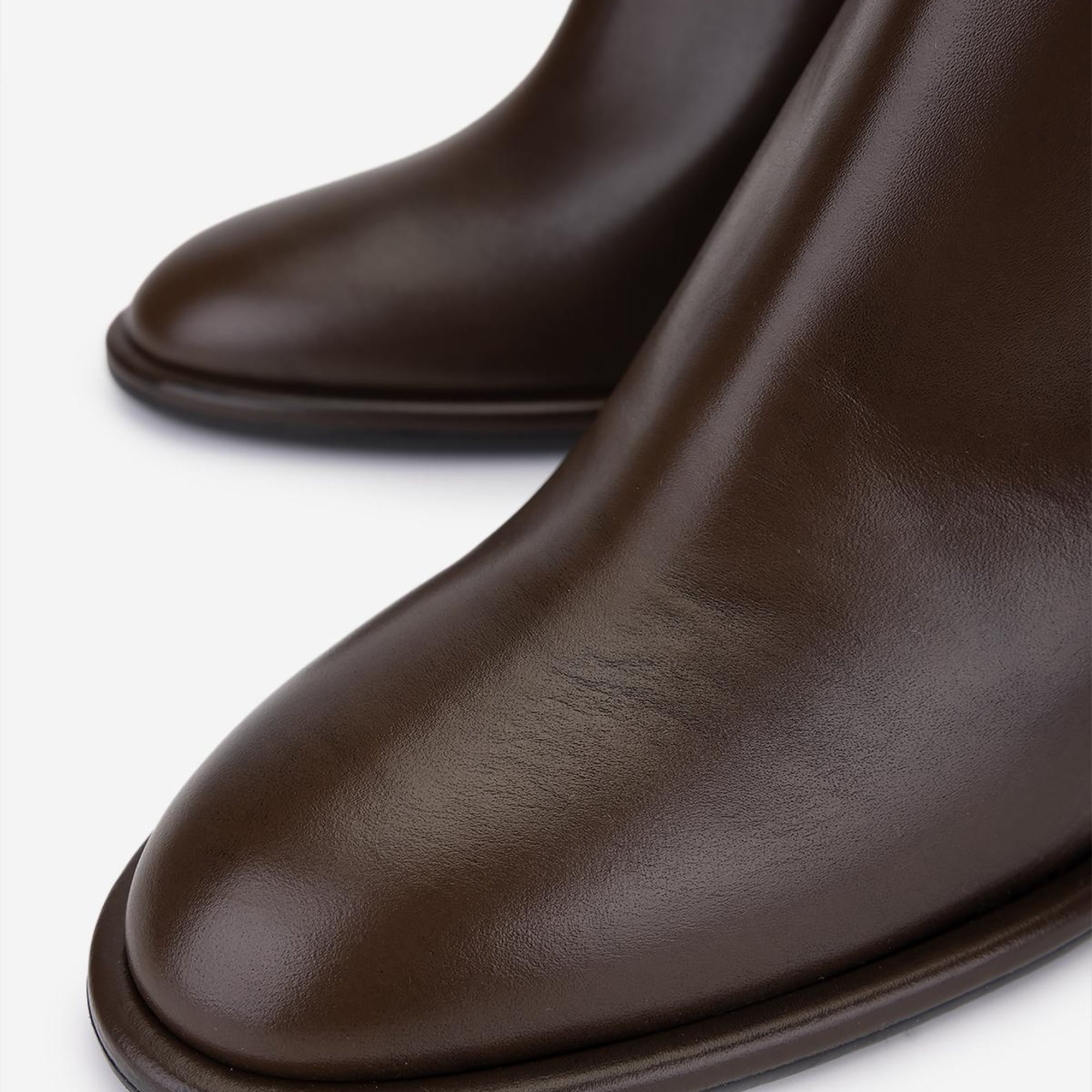 Valmenti Kadın Hakiki Deri Kahverengi Topuklu Bot