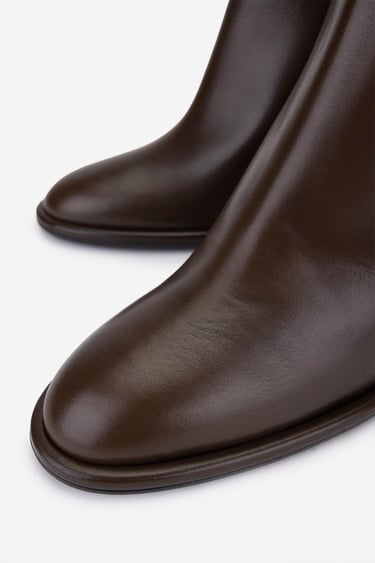  Valmenti Kadın Hakiki Deri Kahverengi Topuklu Bot