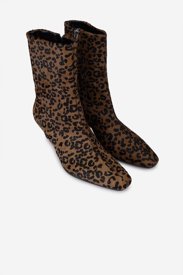  Valmenti Kadın Hakiki Deri Taba Topuklu Bot