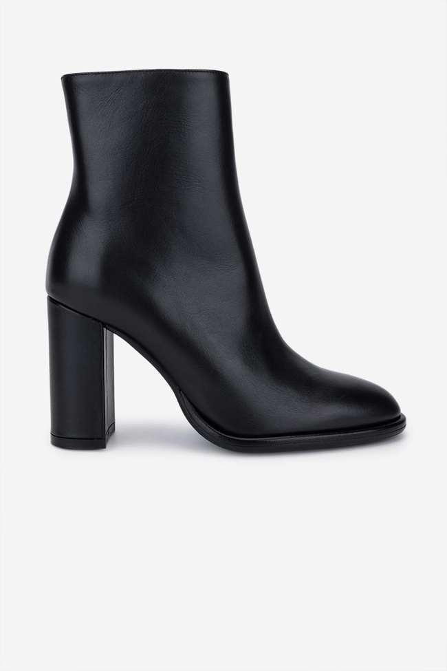  Valmenti Kadın Hakiki Deri Siyah Topuklu Bot