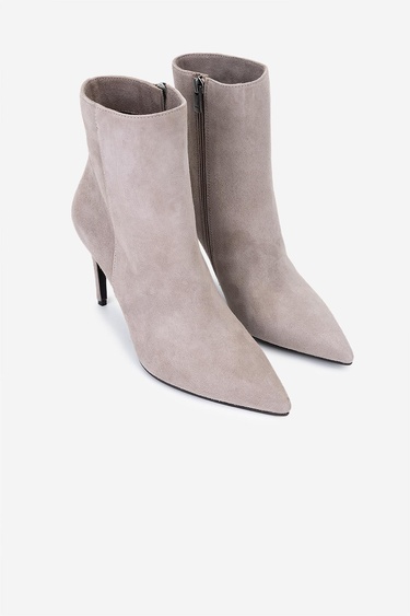  Valmenti Kadın Hakiki Deri Vizon Süet Topuklu Bot