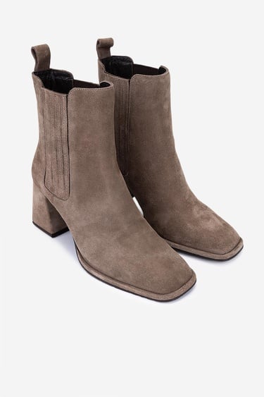 Valmenti Kadın Hakiki Deri Vizon Süet Topuklu Bot