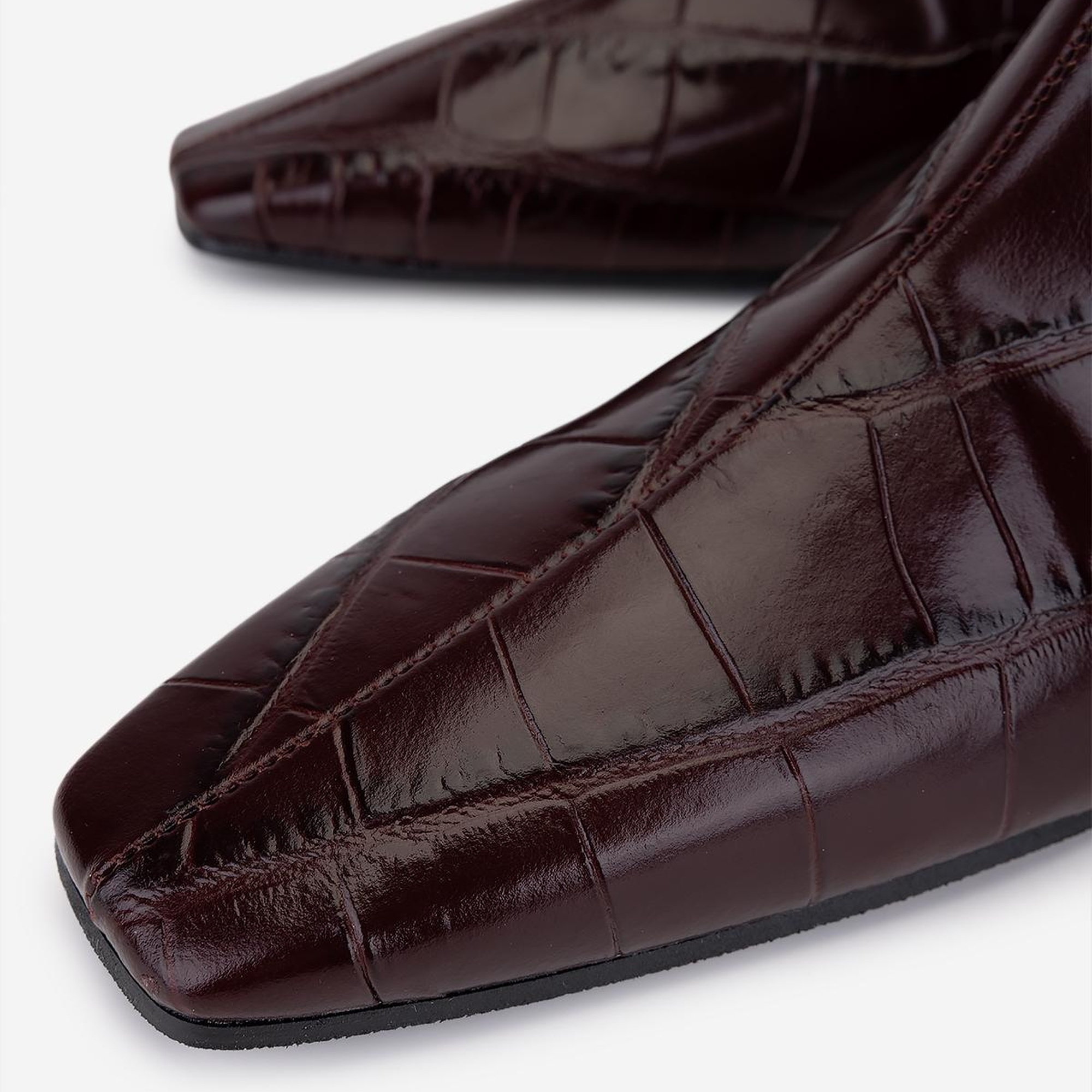 Valmenti Kadın Hakiki Deri Bordo Topuklu Bot