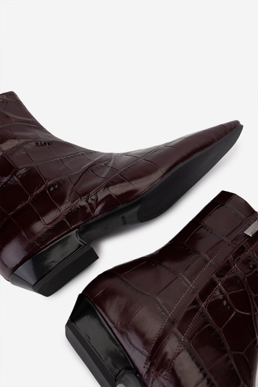  Valmenti Kadın Hakiki Deri Bordo Topuklu Bot