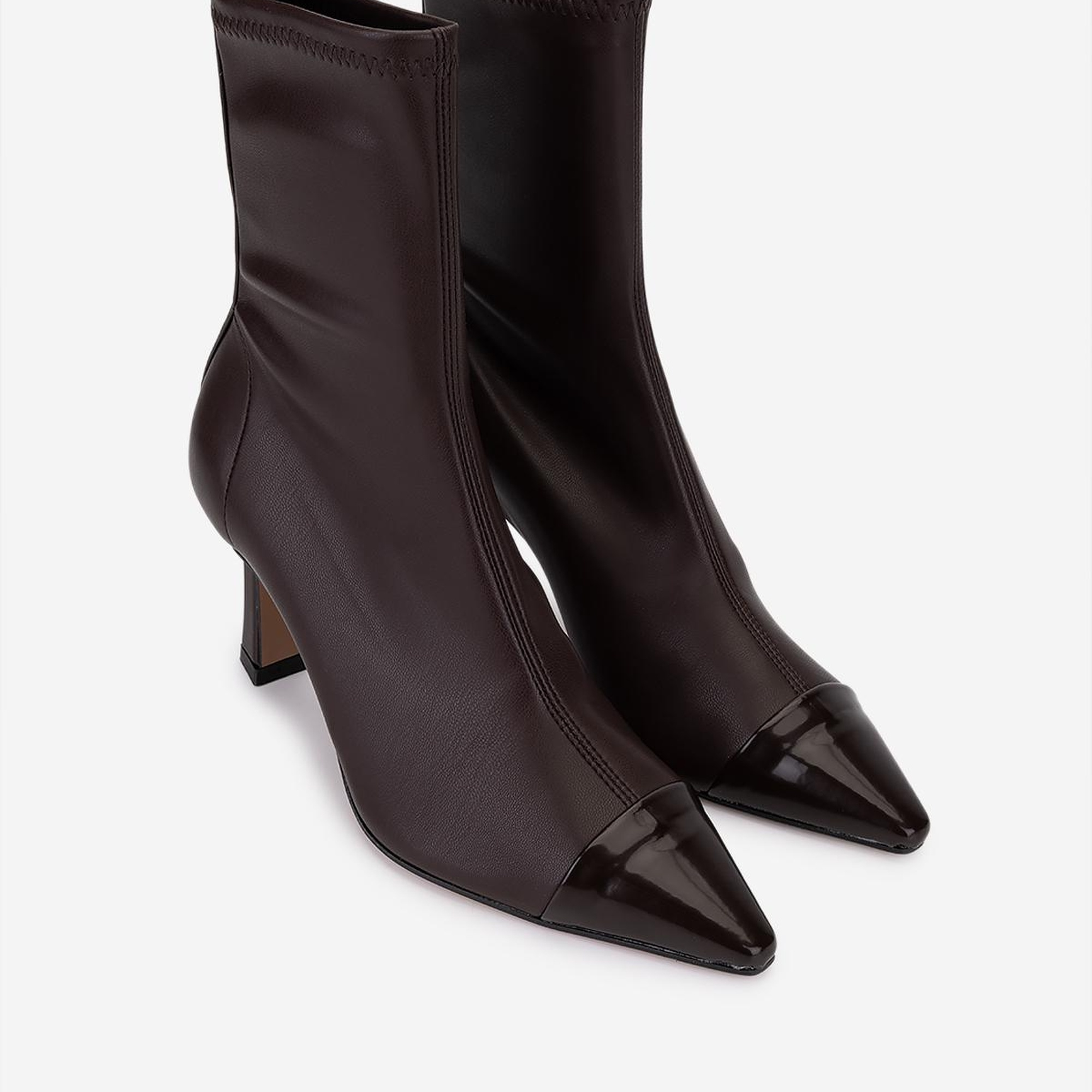 Valmenti Kadın Hakiki Deri Kahverengi Topuklu Bot