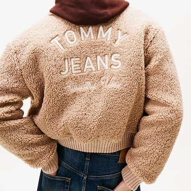  Tommy Hilfiger Padded Cropped Puffer Kadın Kahverengi Ceket