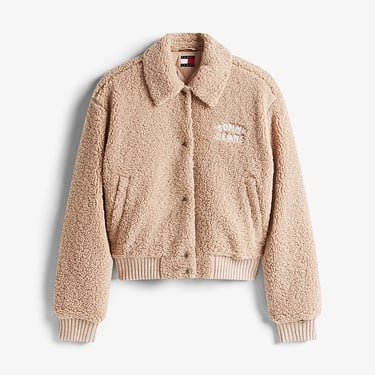  Tommy Hilfiger Padded Cropped Puffer Kadın Kahverengi Ceket