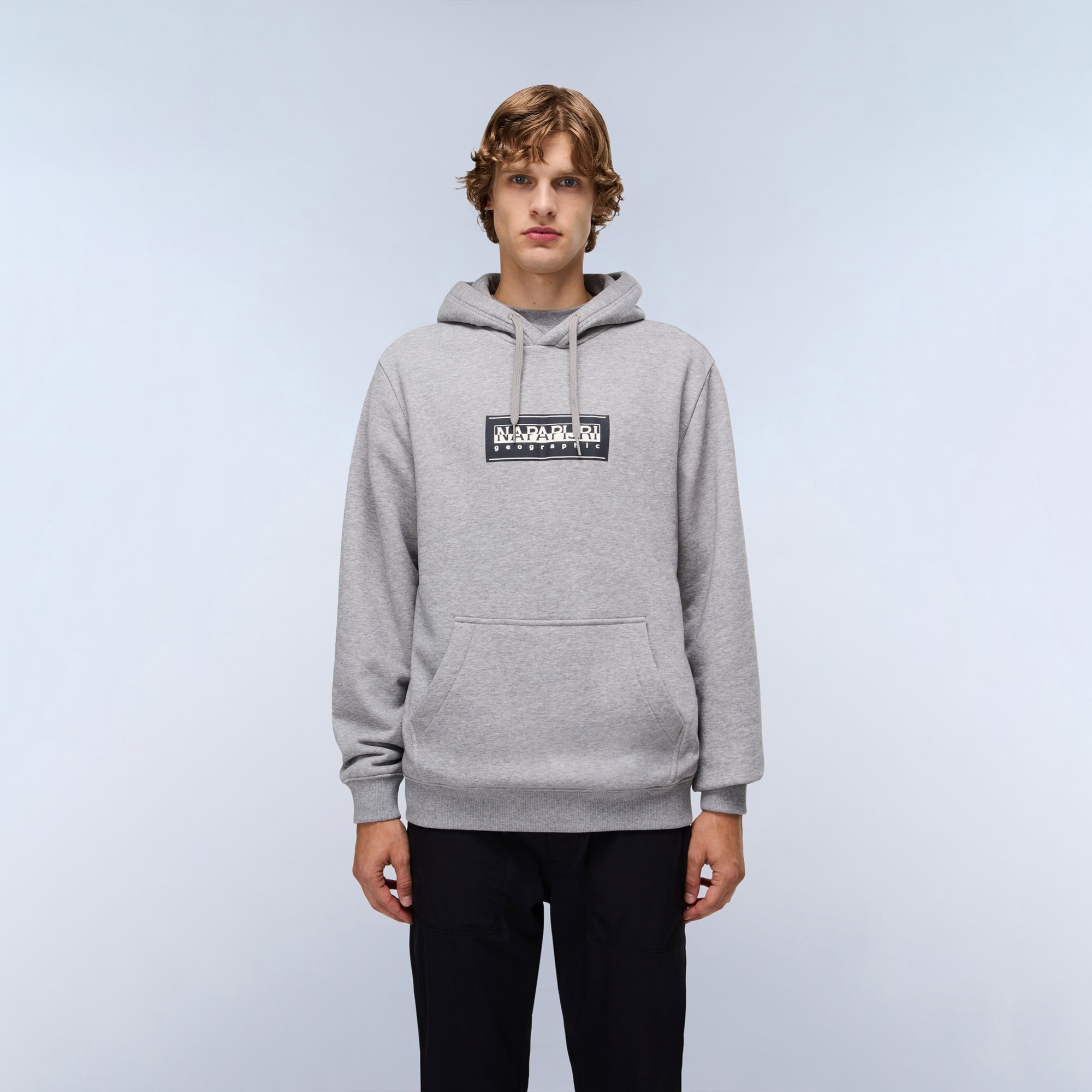 Napapijri B-Box Logo Erkek Gri Sweatshirt