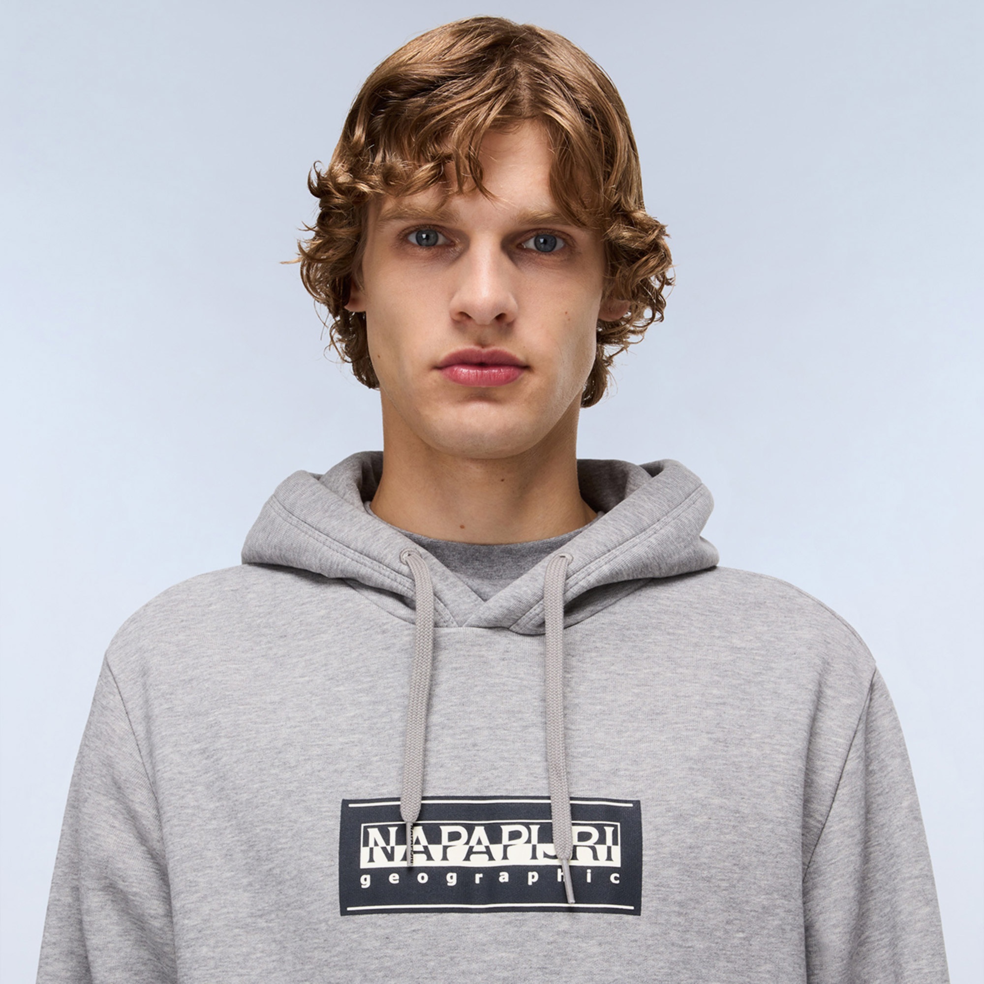 Napapijri B-Box Logo Erkek Gri Sweatshirt