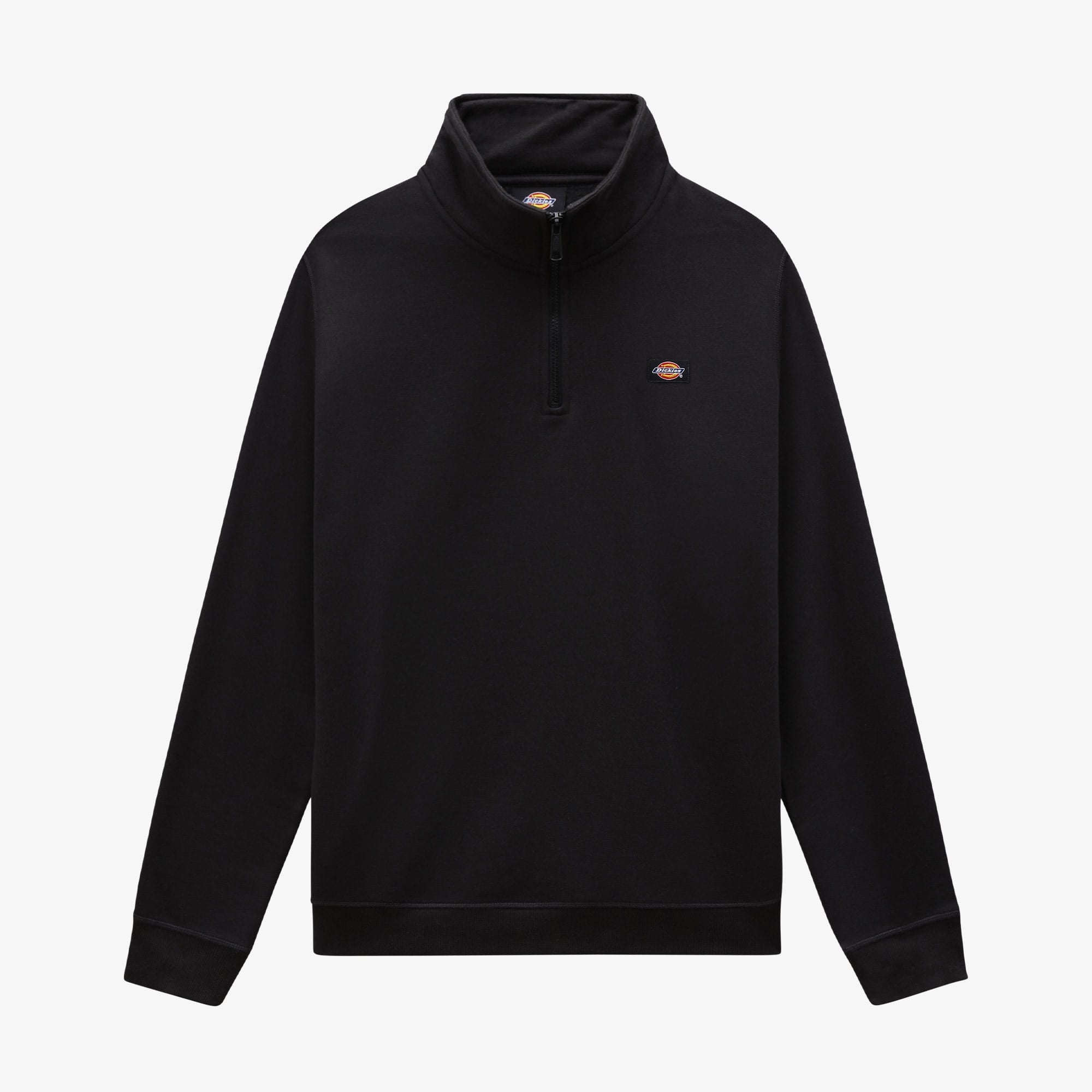Dickies Oakport Yarim Fermuarli Erkek Siyah Sweatshirt