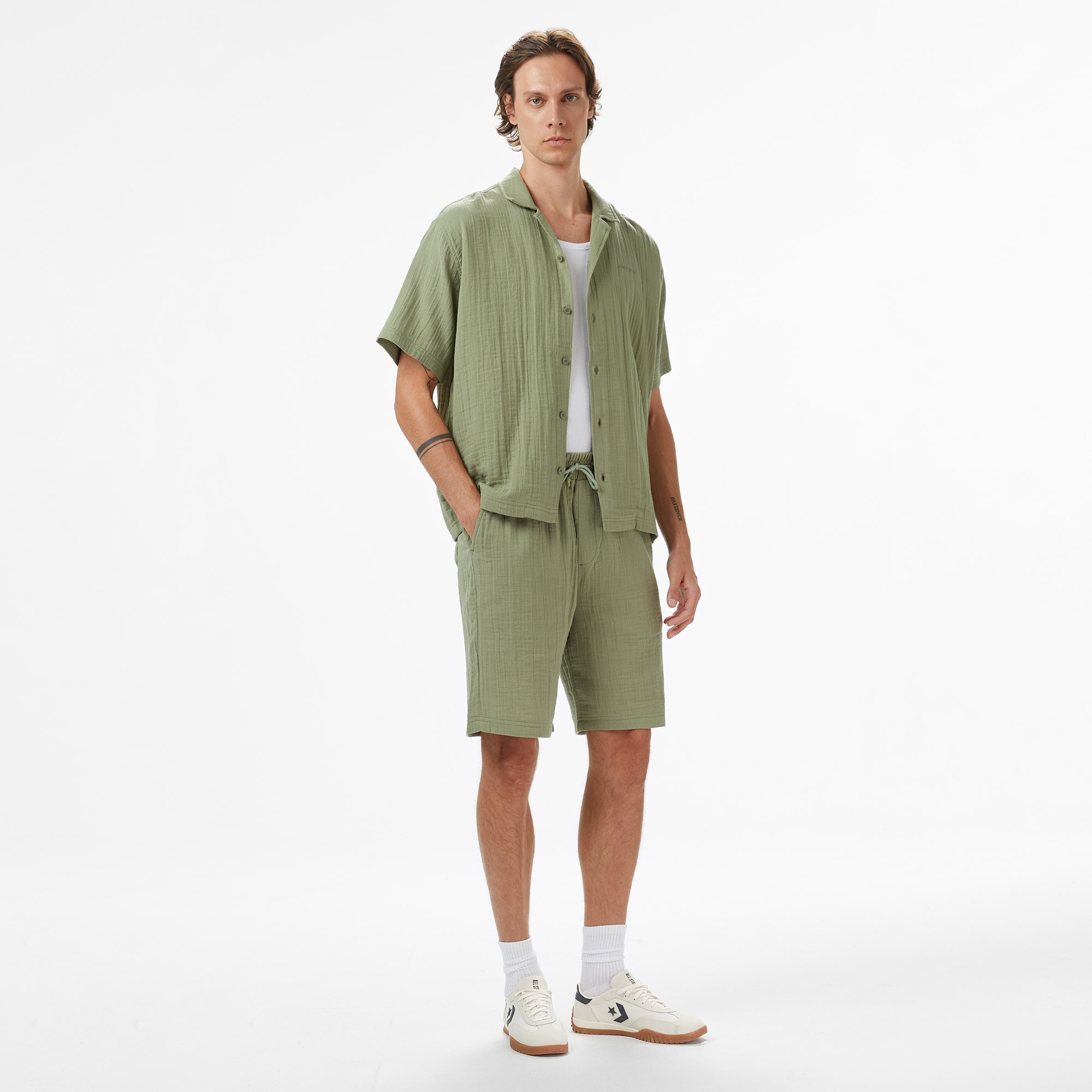 UNITED4 Erkek Haki Gömlek