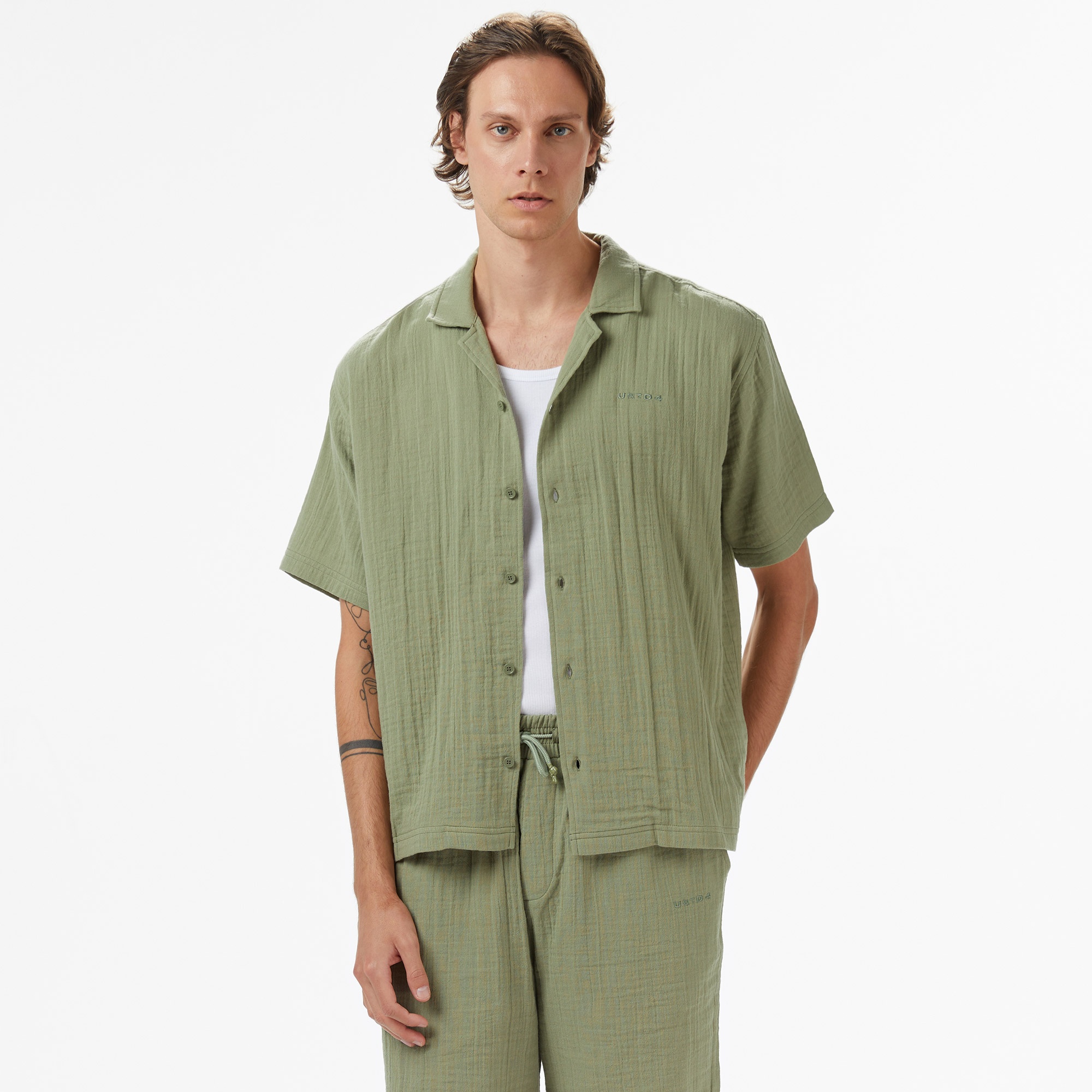 UNITED4 Erkek Haki Gömlek